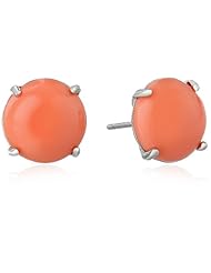 Fossil Peach Stud Earrings