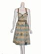 JAMES COVIELLO Awning Silk Dress