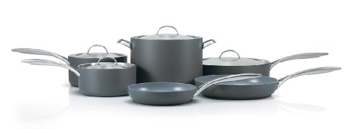 GreenPan CW0002322 10-Piece Paris Hard Anodized Cookware Set