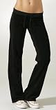 JUICY COUTURE Velour - Juicy Couture Basic Velour Drawstring Pants BLACK (2007 Arrival)