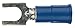 Install Bay 3M Spade Terminal Connector Vinyl 16/14 Gauge #8 - 100 Pack (Blue)