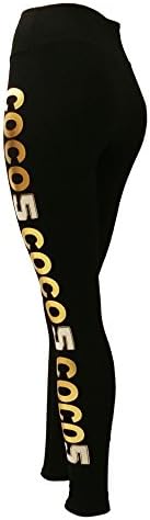HIPbHOP Women's Coco 5 High Waist Leggings (M, BLACK)