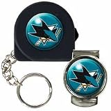 NHL San Jose Sharks 6' Tape Measure, Key Chain & Money Clip Set