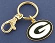 Green Bay Packers Key Chain with clip Keychain NFL