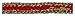 1/4 Inch BRAIDED TRIM WITH Red Center And Gold Metallic Edges 15 YARDS