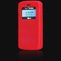Red Premium Silicone Skin Case Cover for Lg Vx9100 Vx-9100 Env2