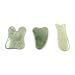 WEISIPU 3Pcs Gua Sha Treatment Massage Natural Jade Stone Gua Sha Scraping Massage Tool for Therapy Trigger Point Treatment on Face Back Arm