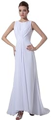 Sleeveless Charmeuse/Chiffon/Silk Ruched Prom Dress 