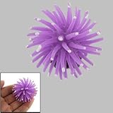 Coral Design Purple Silicone Ornament Aquarium Decor