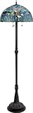 Lite Source C6857 Neka Floor Lamp, Antique Bronze with Tiffany Shade