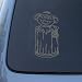 OSCAR THE GROUCH - Vinyl Car Decal Sticker #A1628 | Vinyl Color: Silver Image