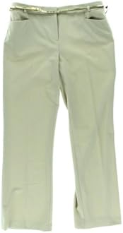 Calvin Klein Womens Petites Solid Modern Fit Dress Pants Beige 4P