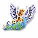 Clearly Charming Crystal Angel Sterling Silver and Enamel Pin