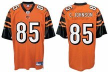 CINCINNATI BENGALS Chad Johnson #85 Reebok NFL Authentic Jersey Orange/Black/White