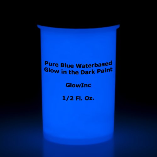 Pure blue glow in the dark paint 2fluid ounces