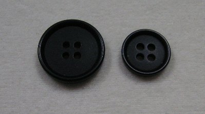 Knöpfe für Anzüge schwarz 15 mm