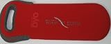Built NY One Bottle Tote Bag - Red - Grey Trim