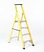 4 TREAD GRP GLASS FIBRE STEP LADDER