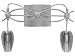 Vanity - Silver Finish - Konya Collection - BB-127-FR-H-SL