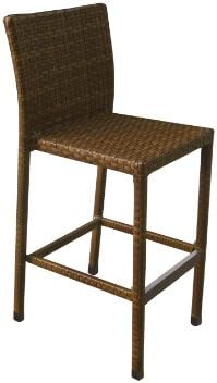 Panama Jack St Barths Stackable Viro Fiber Barstool, 30-Inch, Brown Pine Finish