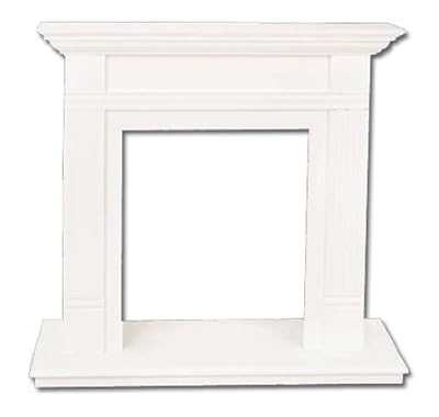 Comfort Flame W21TP Wall Fireplace Mantel, Traditional Design, 21-Inch, White