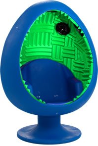 5.1 Sound Egg Chair - Blue/Green