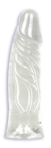 Doc Johnson Crystal Jellie C**k, 6, Clear