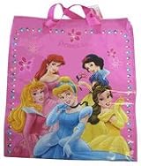 Disney Princess Tote Bag - Large Size Princess Woven Shooping Bag