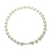 Sterling Silver 12mm Round White Shell Pearl Necklace, 18"