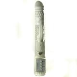 Waterproof Silicone Rabbit Pearl Wireless White 11 Inch Vibrator
