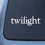White Twilight Logo - Edward Cullen Vinyl Decal Sticker