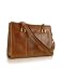 Chiarugi Handmade Brown Genuine Italian Leather Zip Satchel Bag