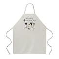 I Support the 4 Basic Food Groups: Wine Apron - Natural