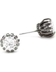 Betsey Johnson Small Cubic Zirconia Crown Stud Earrings