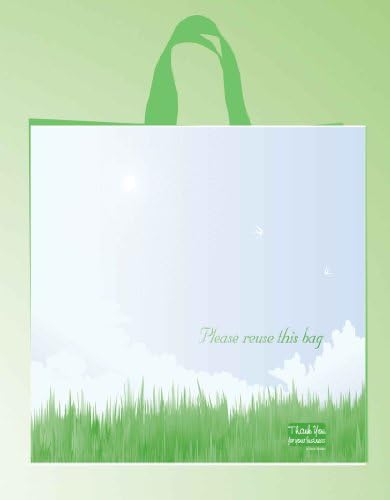 Plastic Shopping Gift Bag (Scenery) 16" x 6" x 12.5"