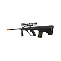 SM9 Spring Rifle Airsoft Gun with Scope - Black