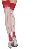 Lycra Sheer Two Stone Back Seam Cuban Heel Stockings