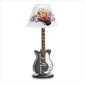 ROCK AND ROLL CANDLE LAMP WITH GUITAR BASE GLASS SHADE