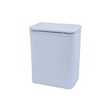 Wicker Hamper - with Interior Bag - Sky Blue