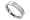 cBlue [Diamond] Titanium Three Stone Diamond Ring, 4.0
