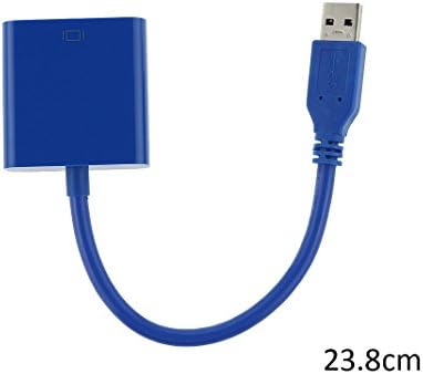 JiaMao Utility Advanced Convenience Safety USB 3.0 Switch VGA Cable Blue for Computer, Digital Camera, Notebook, STB to Display, Television TV etc