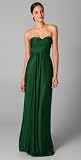 Reem Acra Strapless Ruched Gown