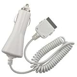 CAR CHARGER for Apple iPod Video Nano iPhone touch WHITE