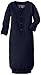 L'ovedbaby Unisex-Baby Organic Cotton Gown, Navy, 0/3 Months