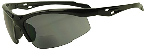 Sunglass Stop - Unisex Sports Wrap Bi-Focal Sunglasses Rx Strength 150 175 200 250 275 325