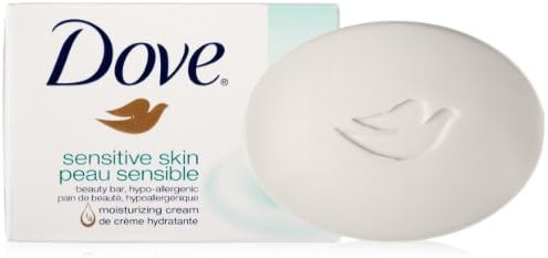 Dove Beauty Bar Gently Cleanses and Nourishes Sensitive Skin Effectively Washes Away Bacteria While Nourishing Your Skin, 3.75 oz (Pack of 16)