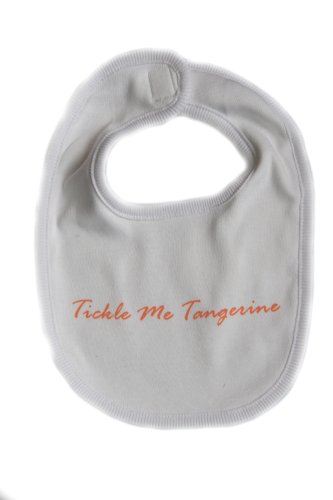 New Jammies Organic Cotton Baby Bib Tickle Me Tangerine