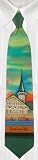 Robert Daskal Hand Painted Silk Necktie - Churchill Downs, Short