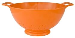 Zak Designs Orange 3-Quart Large Colander