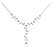 Flowering CZ Vine Sterling Silver Necklace